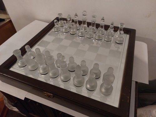Vintage frosted clear glass - frosted,