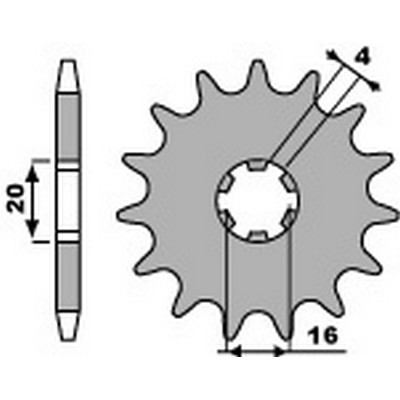 Pbr chain sprocket 420 - pbr,