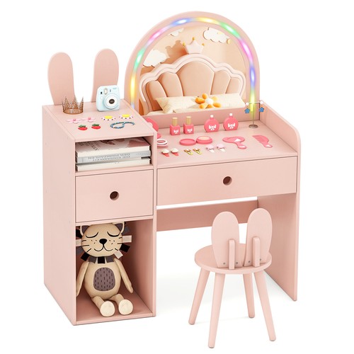 Bunny girls vanity table and - bunny,