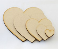 Wooden MDF Heart Shapes 3mm MDF, Craft Laser, Tags, Family, Tree, Decoration 