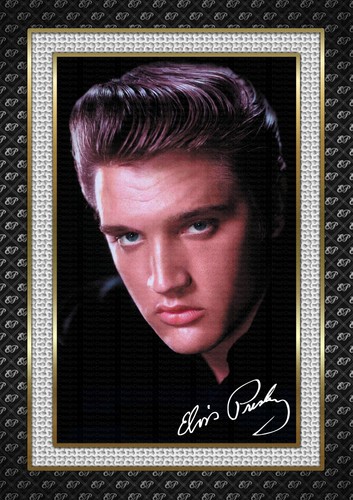 Elvis presley a4 - , signed