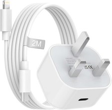 iPhone Fast Charger Wall Plug with Cable Type-C For iPhone 14 13 12 11 X SE iPad