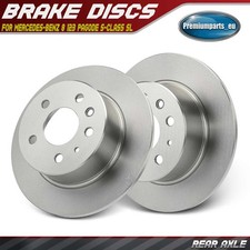 2x Rear Brake Discs Pair Solid