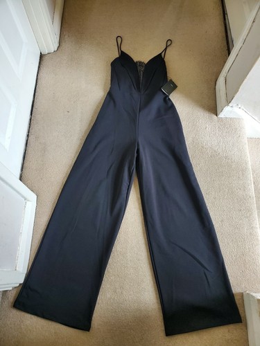 Black zara jumpsuit - with, lace