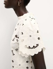 Marks & Spencer Womens White Short sleeved Women Top - M&S