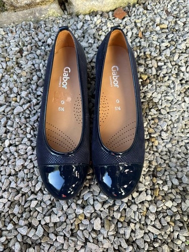 Gabor navy blue - wedge, heel