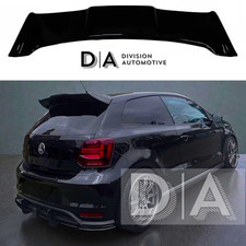BATMAN STYLE REAR ROOF BOOT LIP SPOILER GLOSS BLACK FOR VW POLO MK5 6R 6C 2009–2