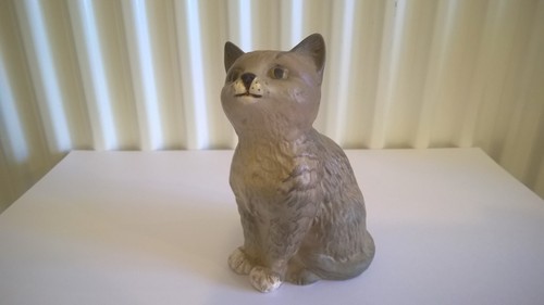 Sitting kitten cat figurine - sitting,