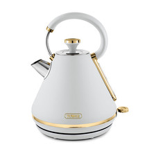 Tower T10044WHT Cavaletto Pyramid Kettle with Fast Boil, Detachable Filter,