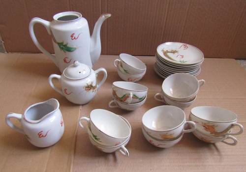 Lucky teapot tea set dragon - teapot,
