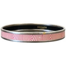 Hermes Women's Zigzag Bangle Bracelet Pink