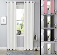 Plain blackout curtain pair - blackout,