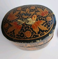 Vintage Indian Black Lacquered