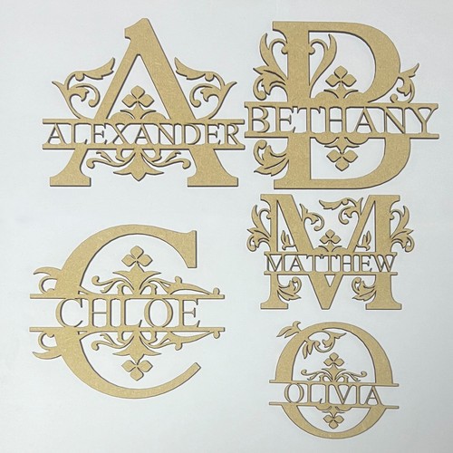 Personalised wooden monogram - personalised,