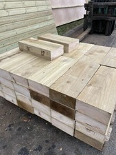 Wooden garden edging sleepers
