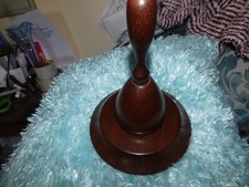 COLLECTABLE SOLID WOODEN MASONIC BLOCK AND GAVEL MAUL MANY LODGES SIGNED BASE