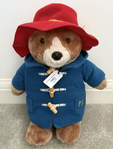 Paddington bear plush soft - m&s,