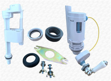 BURLINGTON Complete Cistern Repair Pack Toilet Flush Valve inc. Ceramic Handle