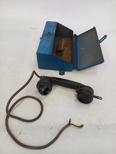 Antique stowage box telephone - antique,