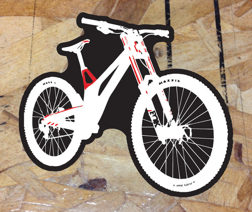 Downhill red black white - downhill,