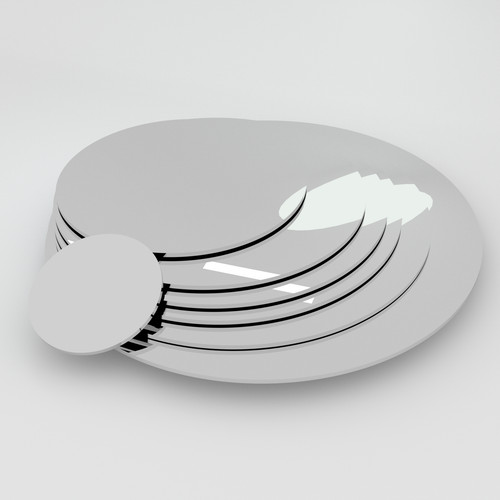 White gloss plastic - white, laser