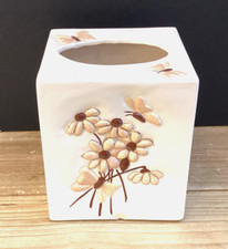 Signed Ceramic Tissue Box