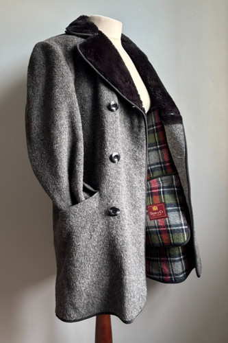 Vintage wool coat donkey - vintage,