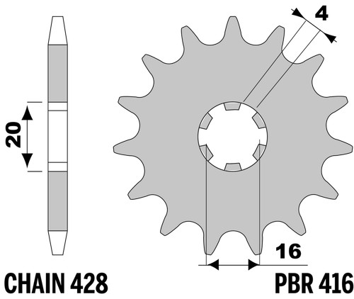 Pbr front sprocket - pbr,
