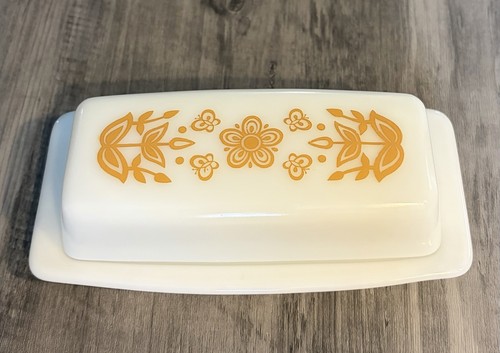 Vintage pyrex butterfly gold - vintage,