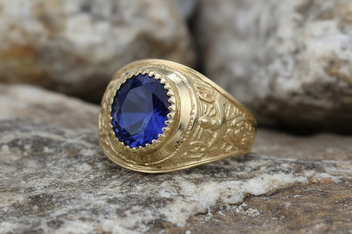 Solid gold college ring - solid,