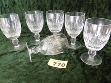 1  Used Waterford Crystal COLLEEN SHORT STEM WINE GLASS 4.75" Multiple Available