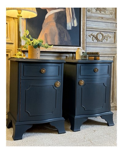 Antique pair bedside - antique,