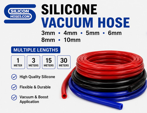 Silicone vacuum hose blue red - silicone,
