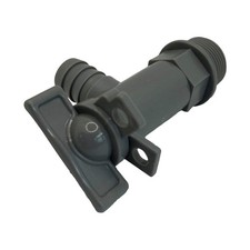 Waste Tank Drainage Tap 3/4" Male BSP Grey Caravan Motorhome Waste Water Tap
