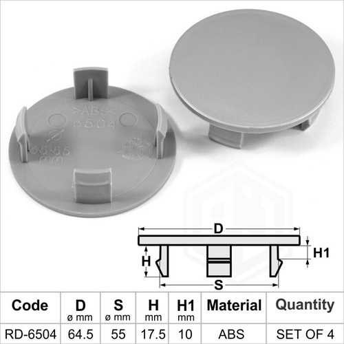 Wheel center caps centre