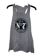 Jack Daniels Old No 7 Tank Top Womens Small Grey with logo