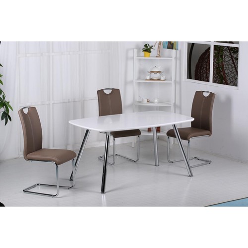 White dining table gloss - dining,