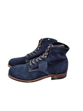 Wolverine 1000Mile Boots Lace-Up Boots Us9 Navy Suede W40092 
