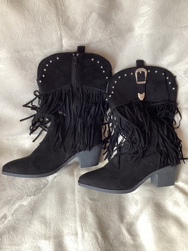 Shein stylish new black faux - black,