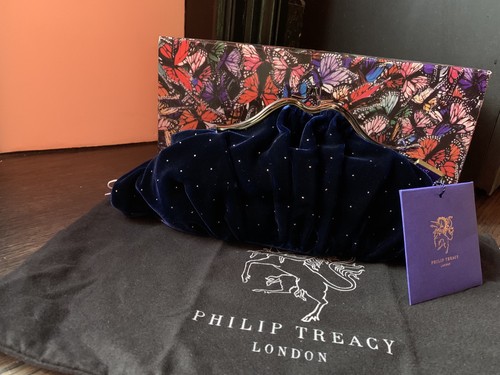 Philip treacy blue velvet - treacy,