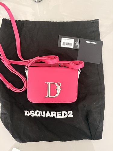 Squared2 pink cross bag - pink,