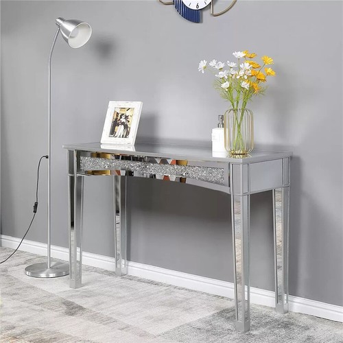 Large mirrored console table - mirrored,