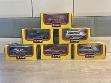 Set of 6 Burago Metal  Model Cars. 1/43 and 1/45 Scale