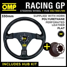 OMP RACING GP 330mm STEERING WHEEL & HUB fits PEUGEOT 106 RALLYE 1.6 97-98