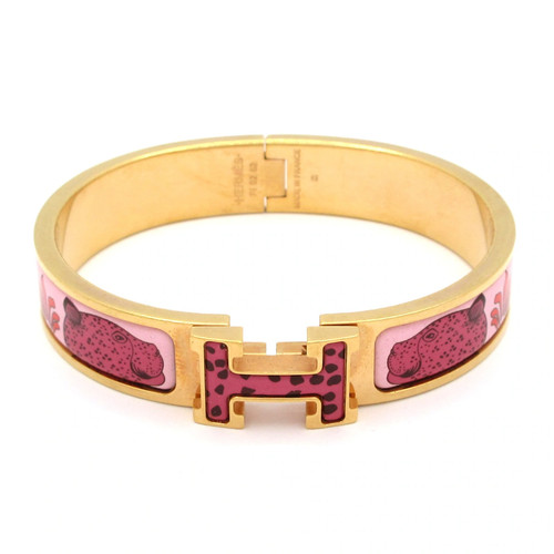 Hermes clic rose - h, gold