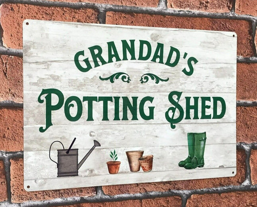 Personalised potting shed - potting,