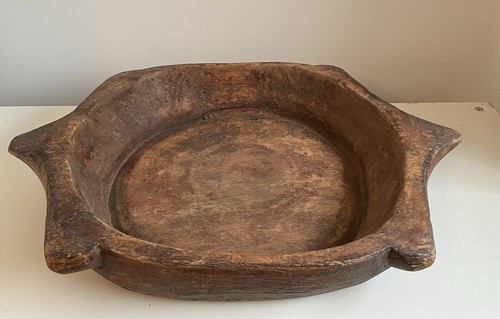 Vintage wooden dough kneading - wooden,