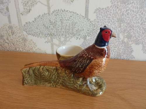 Quail pottery pheasant - pottery,