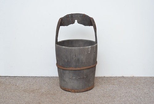 Old vintage wooden rice - old,