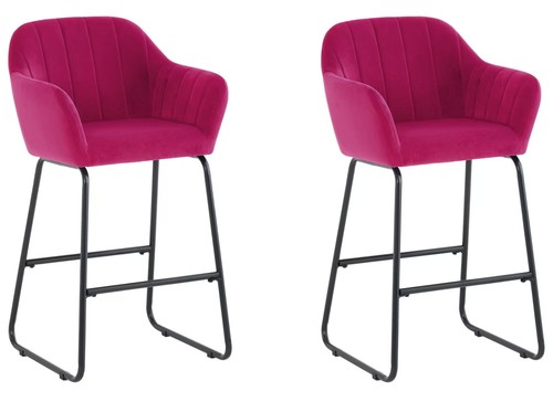 Pink velvet bar - pink,